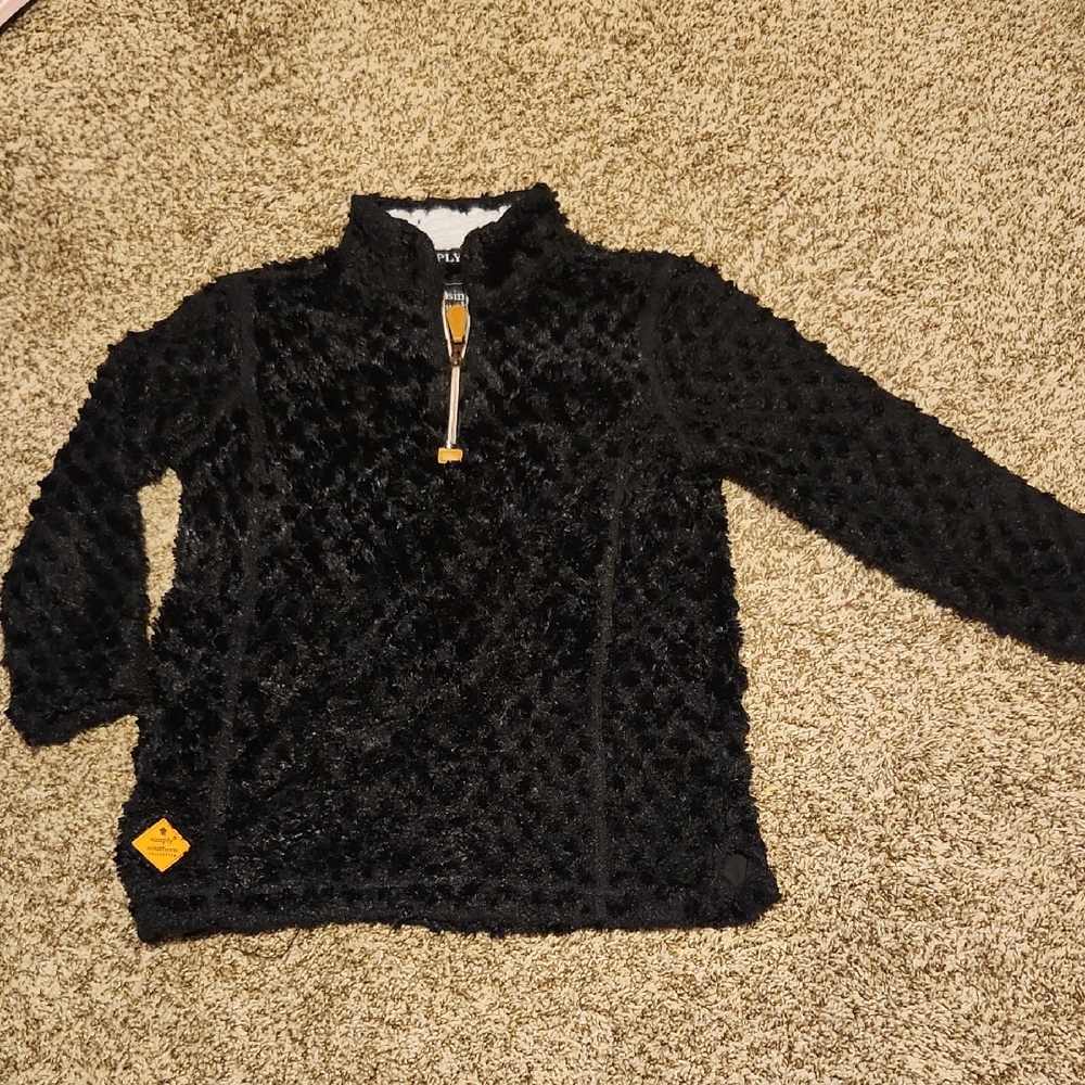 Simply Southern Youth Large Black Long Sleeve Shirt